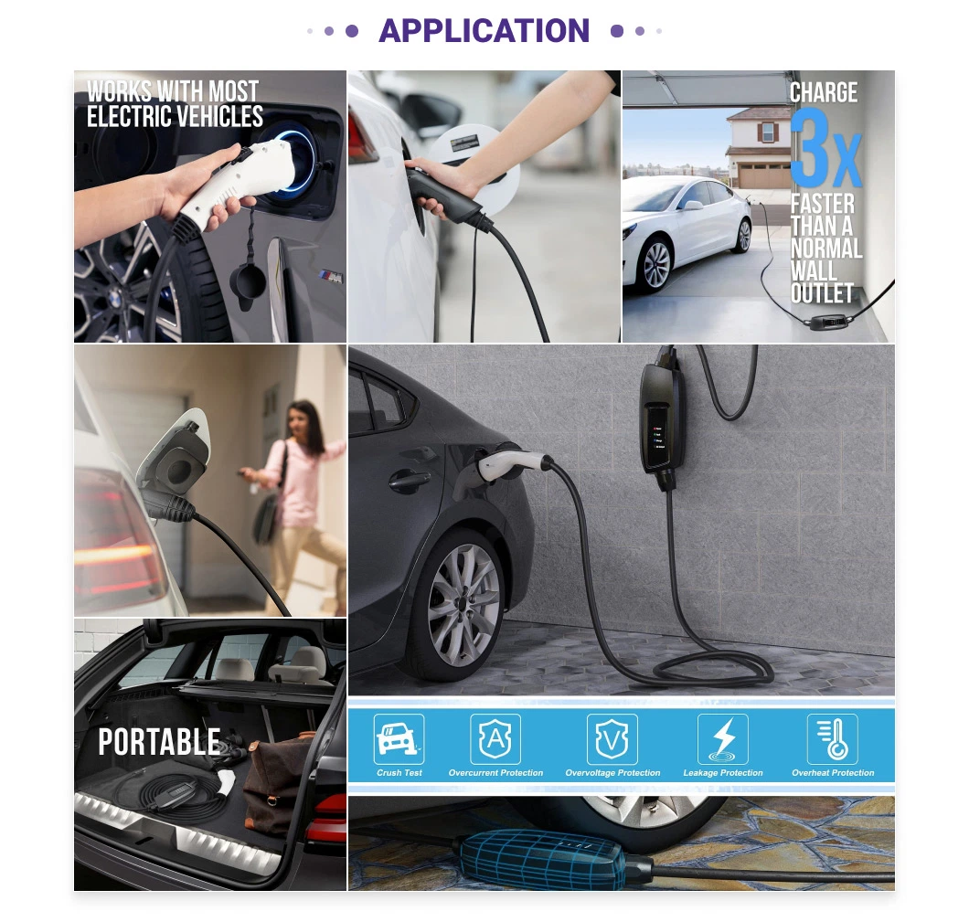 EV Charger Electric Vehicle Fast Charger Portable EV Charger Station